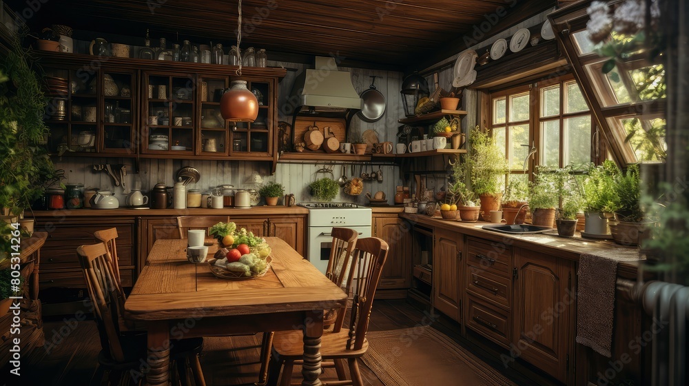 rustic cozy interior home