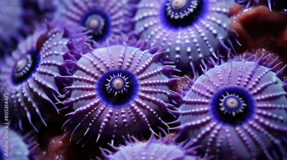 vibrant purple sea urchins vibrant purple sea urchins