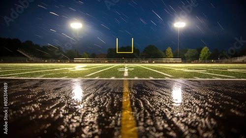 touchdown high school football lights photo