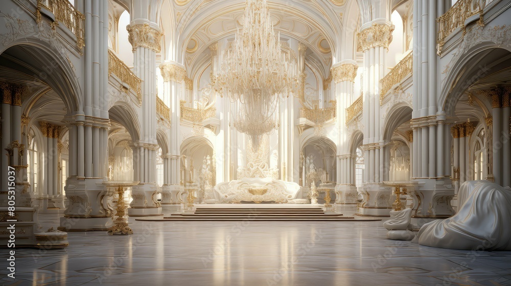 grandeur white palace interior