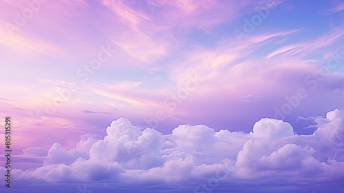 wispy purple sky with clouds