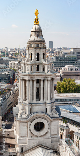 The north west tower of St Paul's Cathedral in London contains 'the Banger', (prayer bell) and the 12 change ringing bells.