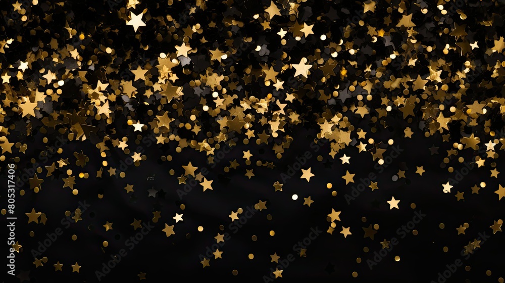 Naklejka premium joy background gold star