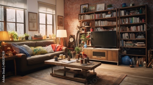 living tv home interior © vectorwin