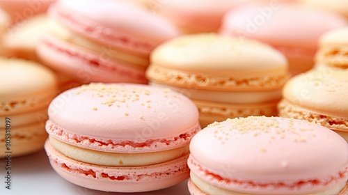 macaron peach pink