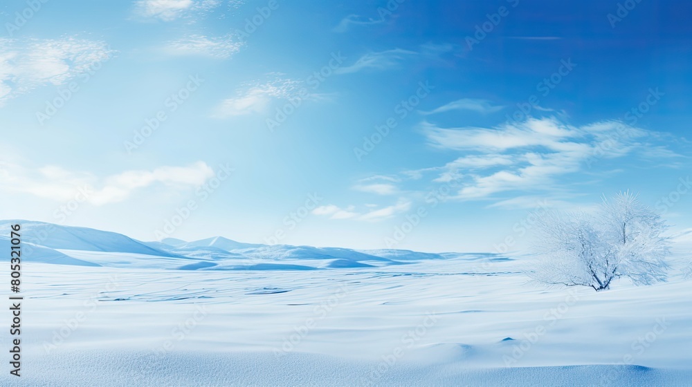landscape ice blue background