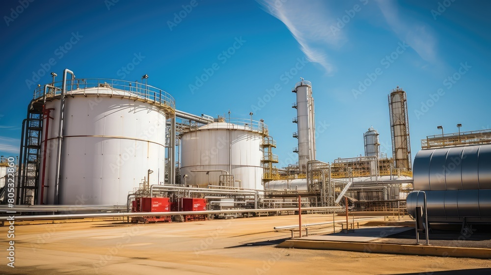 Obraz premium tank oil refinery