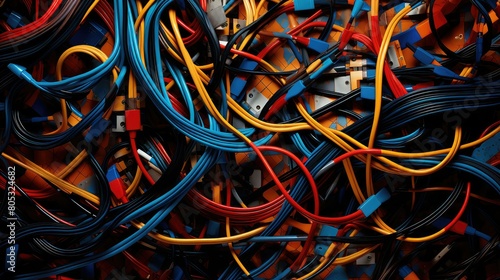 Wallpaper Mural colors cable wire Torontodigital.ca