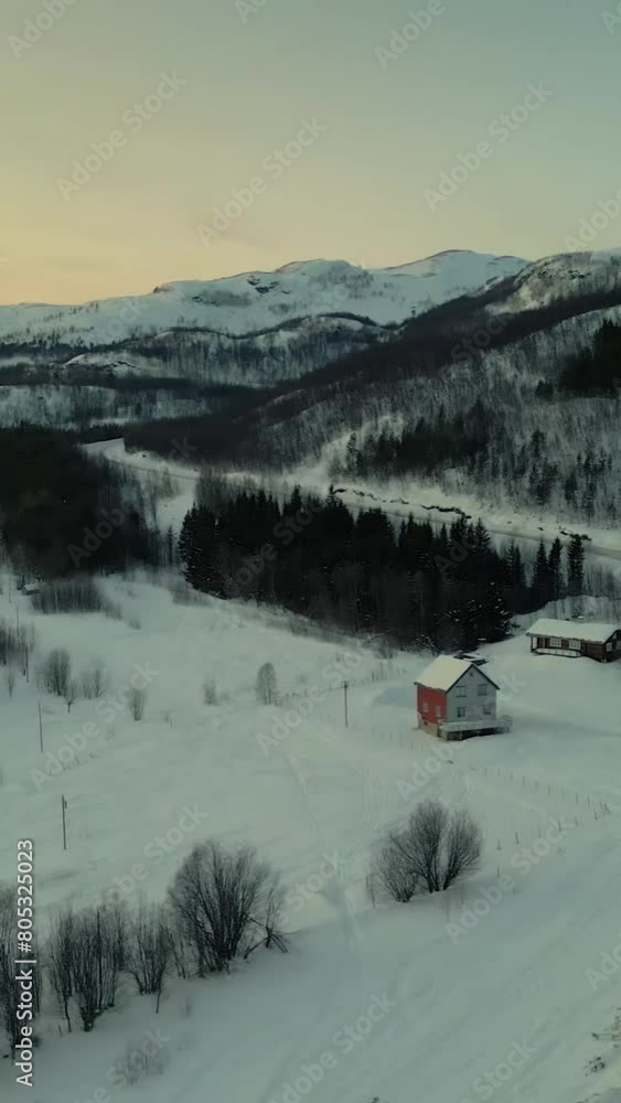 Aerial view of beautiful Norway landscape Aerial view of beautiful Norway landscape