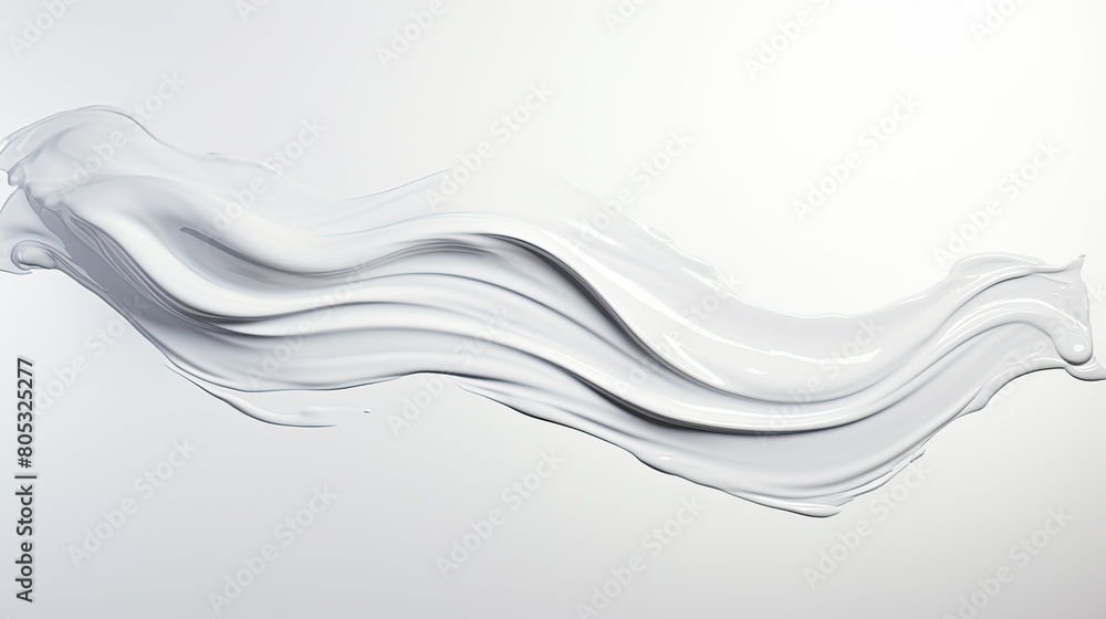 fluid silver paint stroke fluid silver paint stroke