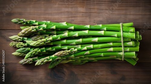 organic bunch asparagus green