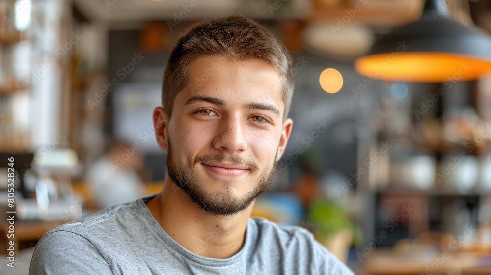Smiling Bearded Man Smiling Bearded Man