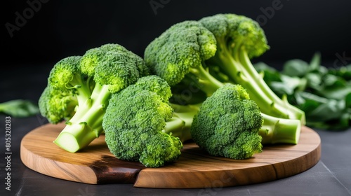 cutting background broccoli fresh