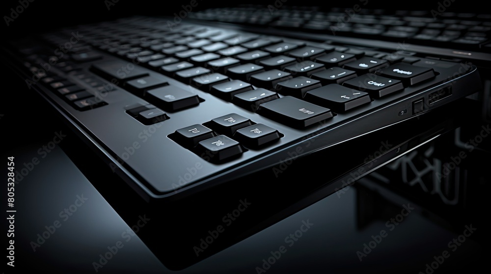 sleek dark keyboard