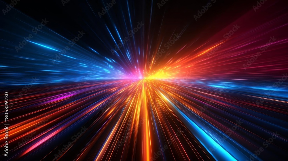 A colorful, glowing light that looks like a starburst. The light is made up of many different colors, including blue, red, and yellow. The light is very bright A colorful, glowing light that looks like a starburst. The light is made up of many different colors, including blue, red, and yellow. The light is very bright