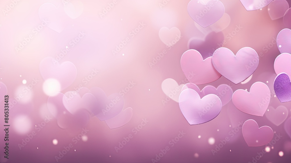 delicate pink purple heart background