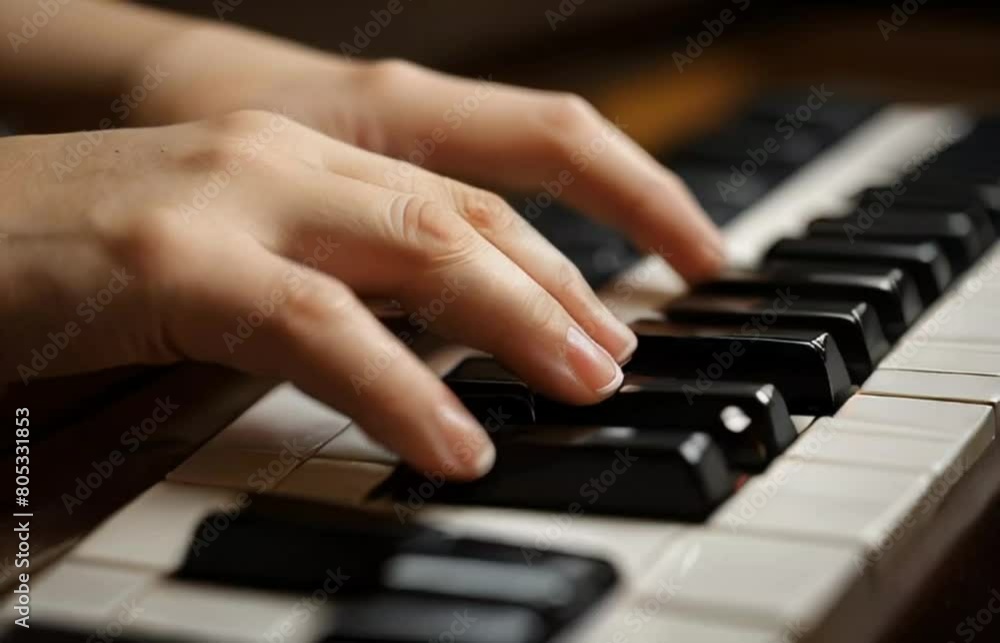 hands of a child playing piano hands of a child playing piano