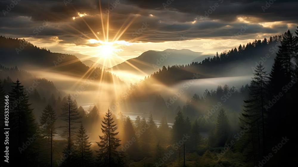 Naklejka premium rays sun burst