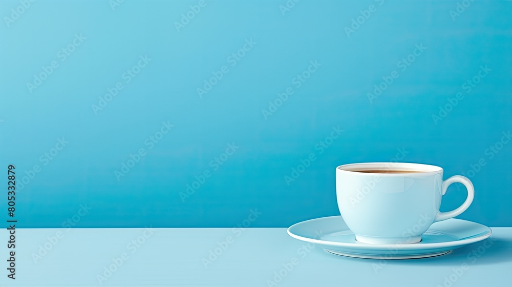 Obraz premium composition clean light blue background