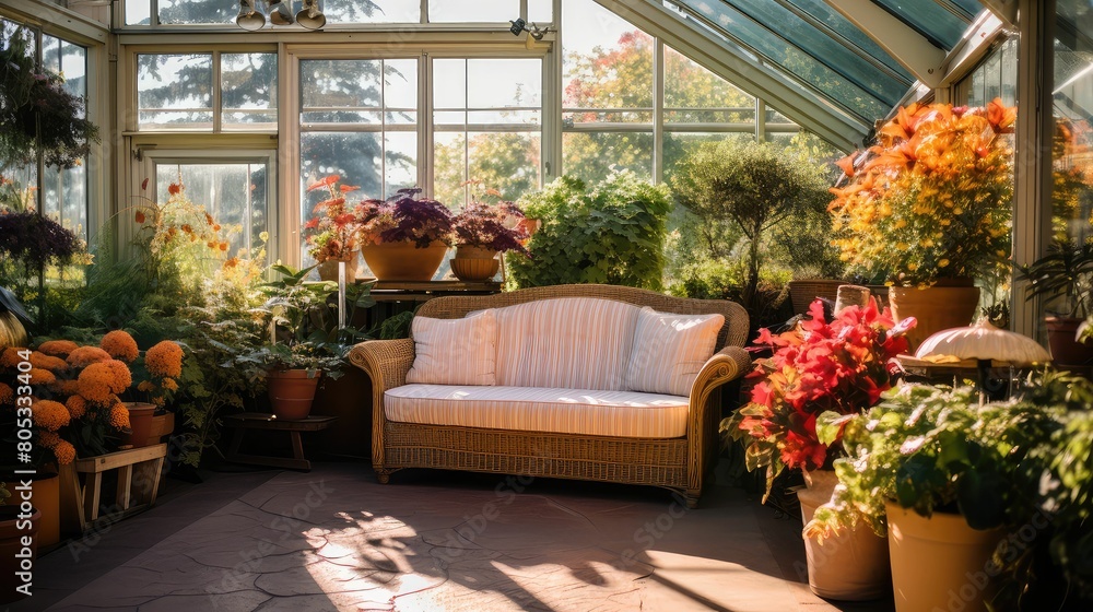 greenery greenhouse interior