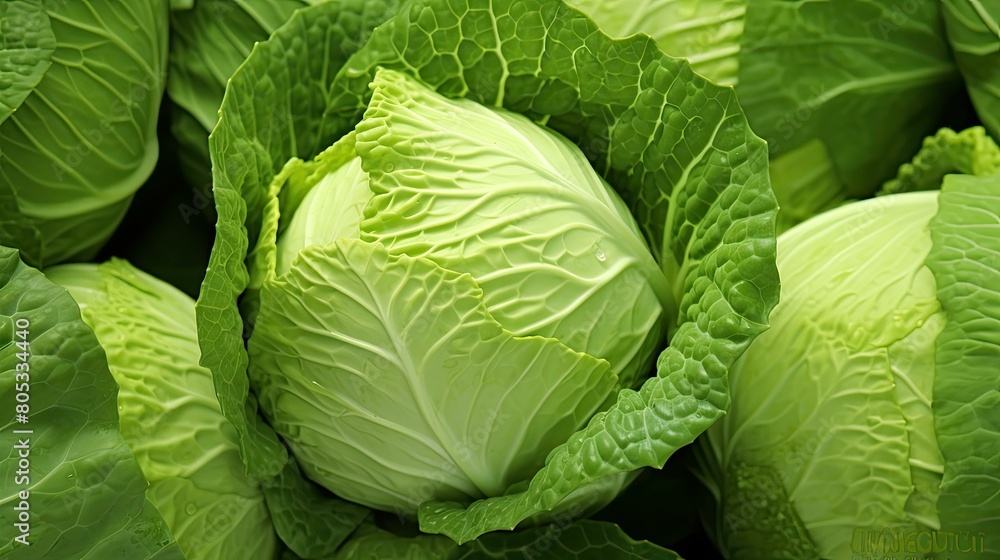 Fototapeta premium vibrant fruit cabbage vegetable