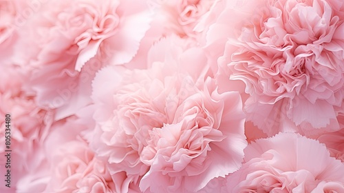 ruffled carnation field In the second photograph
