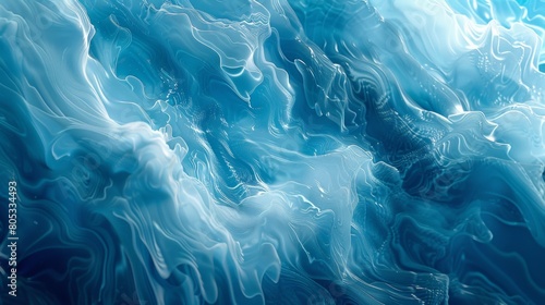 Abstract blue water waves, beautiful fluid pattern design for phone wallpaper, hyper realistic super detailed high resolution in the style of no artist.