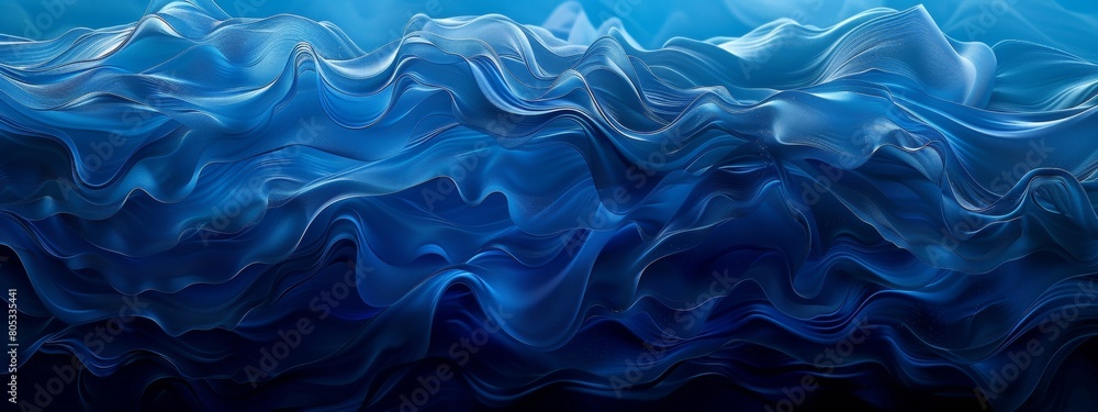 Abstract blue water waves, beautiful fluid pattern design for phone wallpaper, hyper realistic super detailed high resolution in the style of no artist.