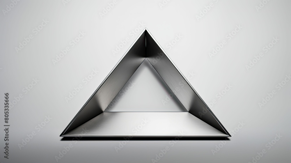 Fototapeta premium metal grey triangle
