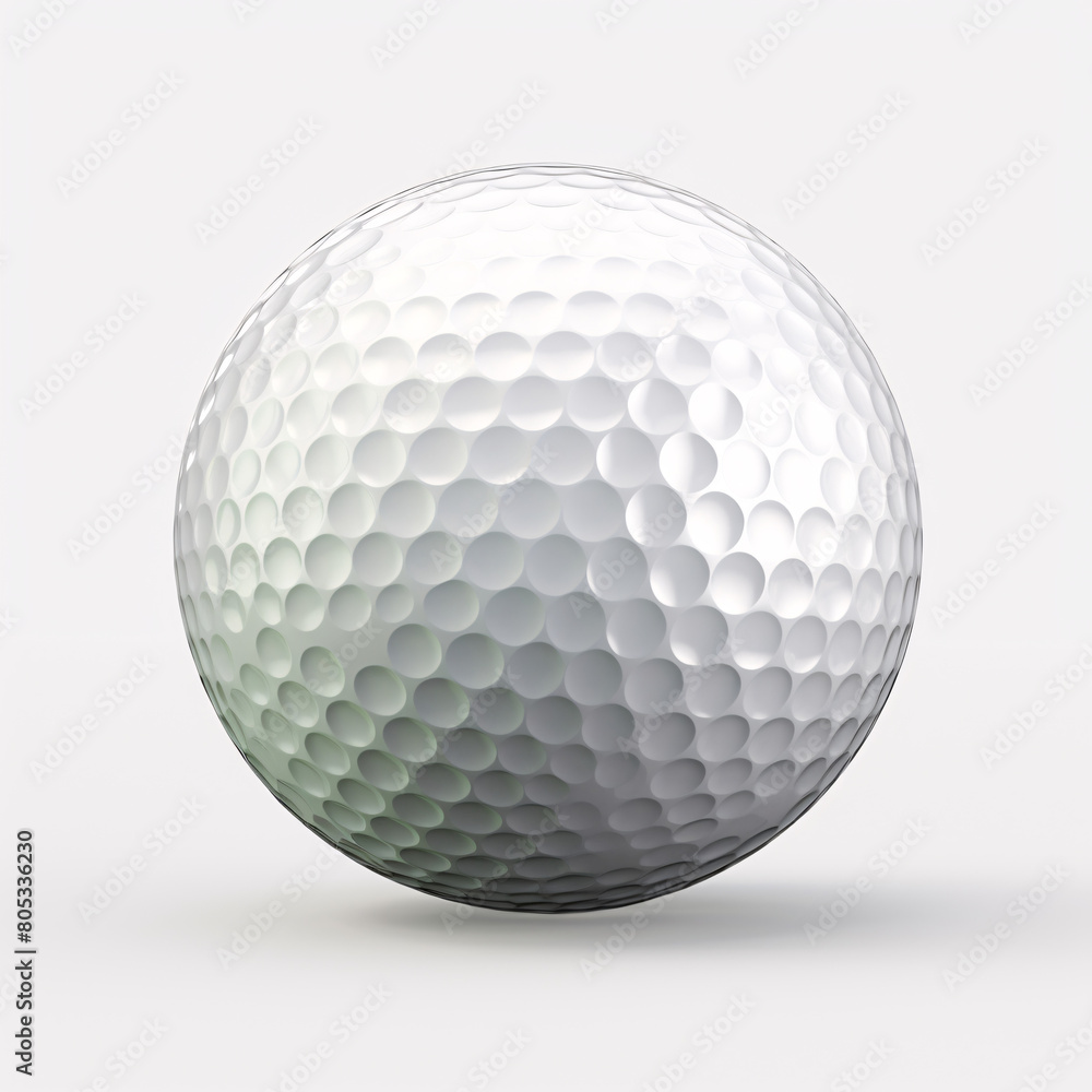 Close up of a white golf ball on a transparent background Close up of a white golf ball on a transparent background