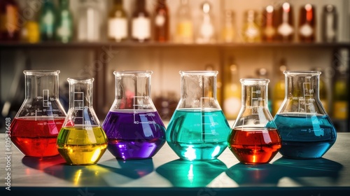 liquids chemistry beakers