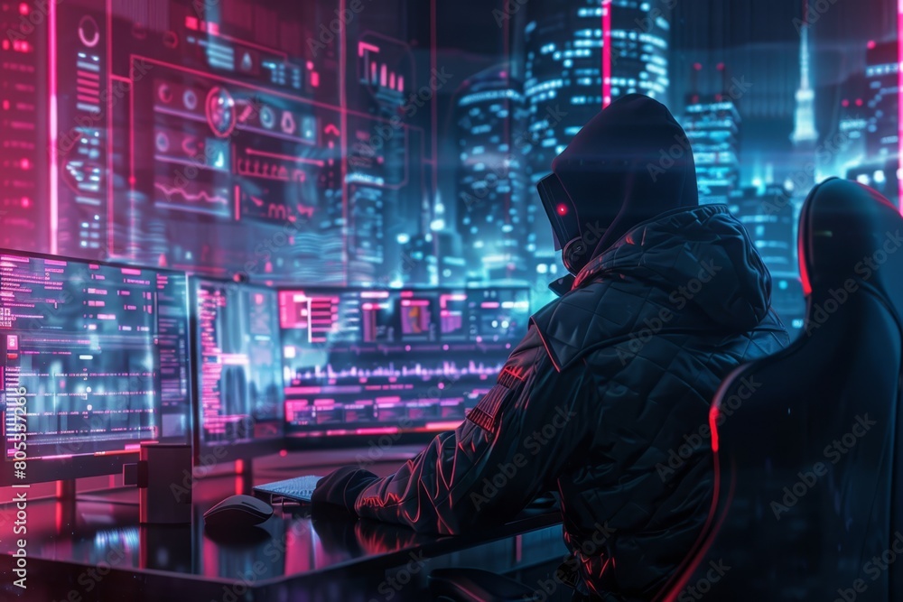 Fototapeta premium The Concept of Hacking