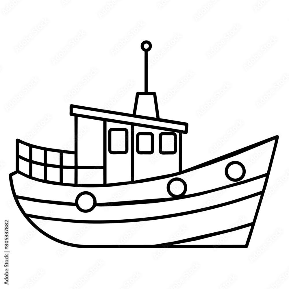 fishing boat icon vector art illustration (44) fishing boat icon vector art illustration (44)
