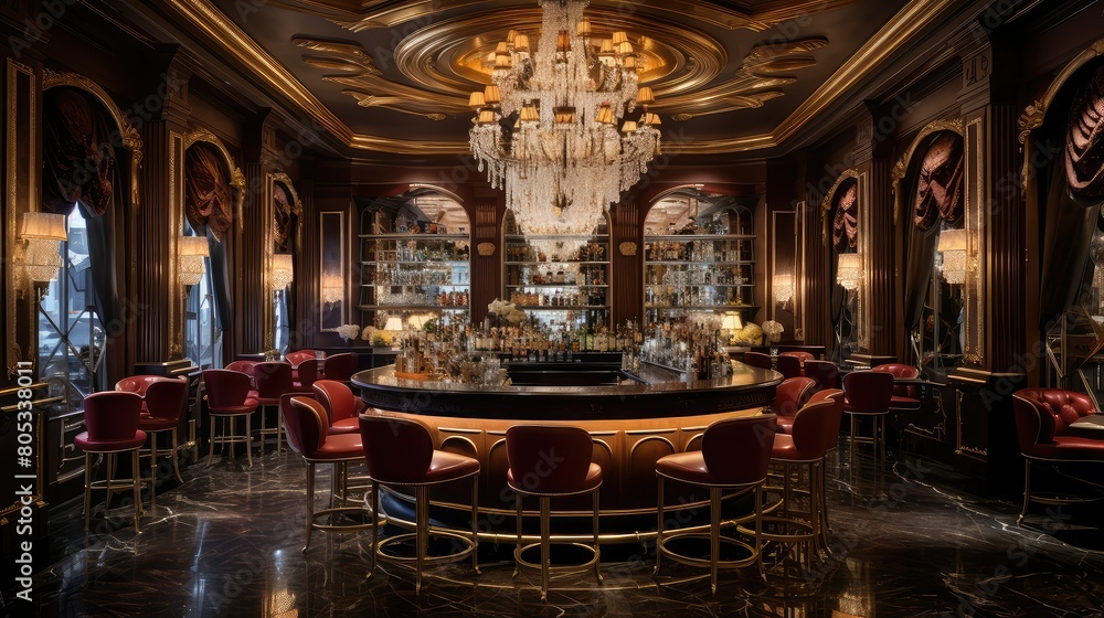 Obraz premium elegant bar interior