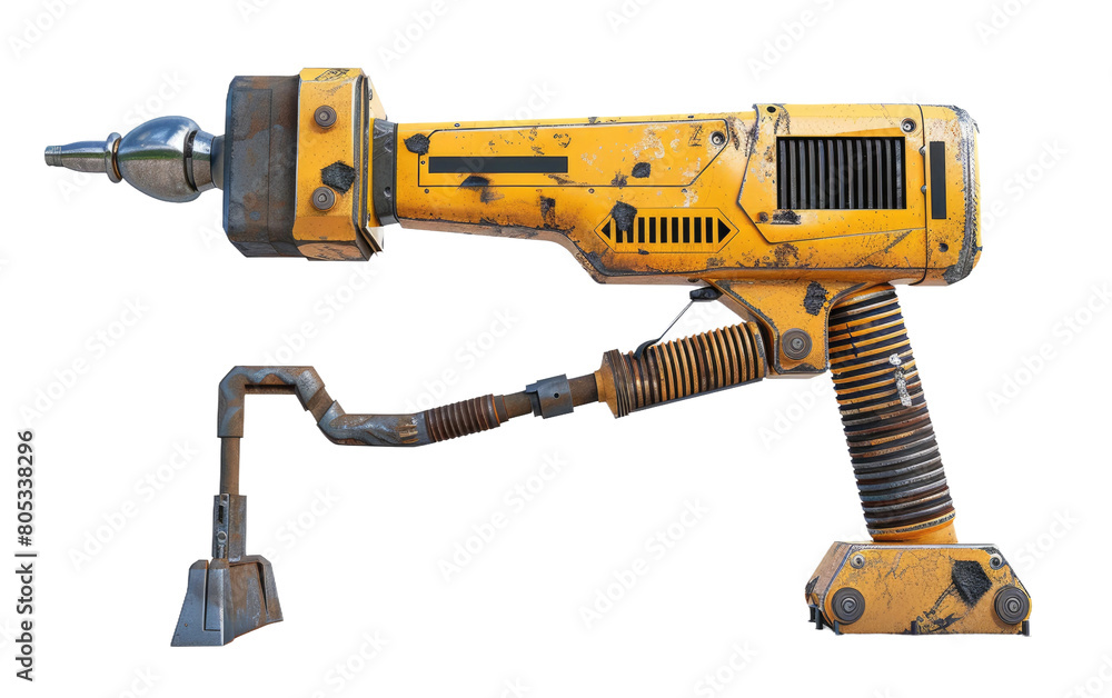 Vibrating Rammer isolated on Transparent background.