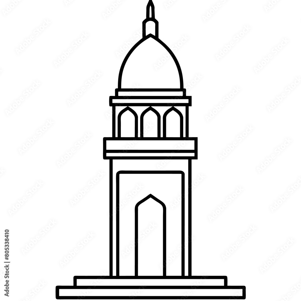 modern mosque tower, stylish modern mosque, (14)