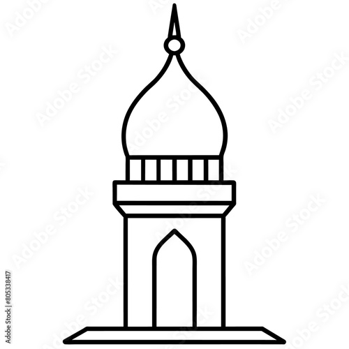 modern mosque tower, stylish modern mosque, (4)