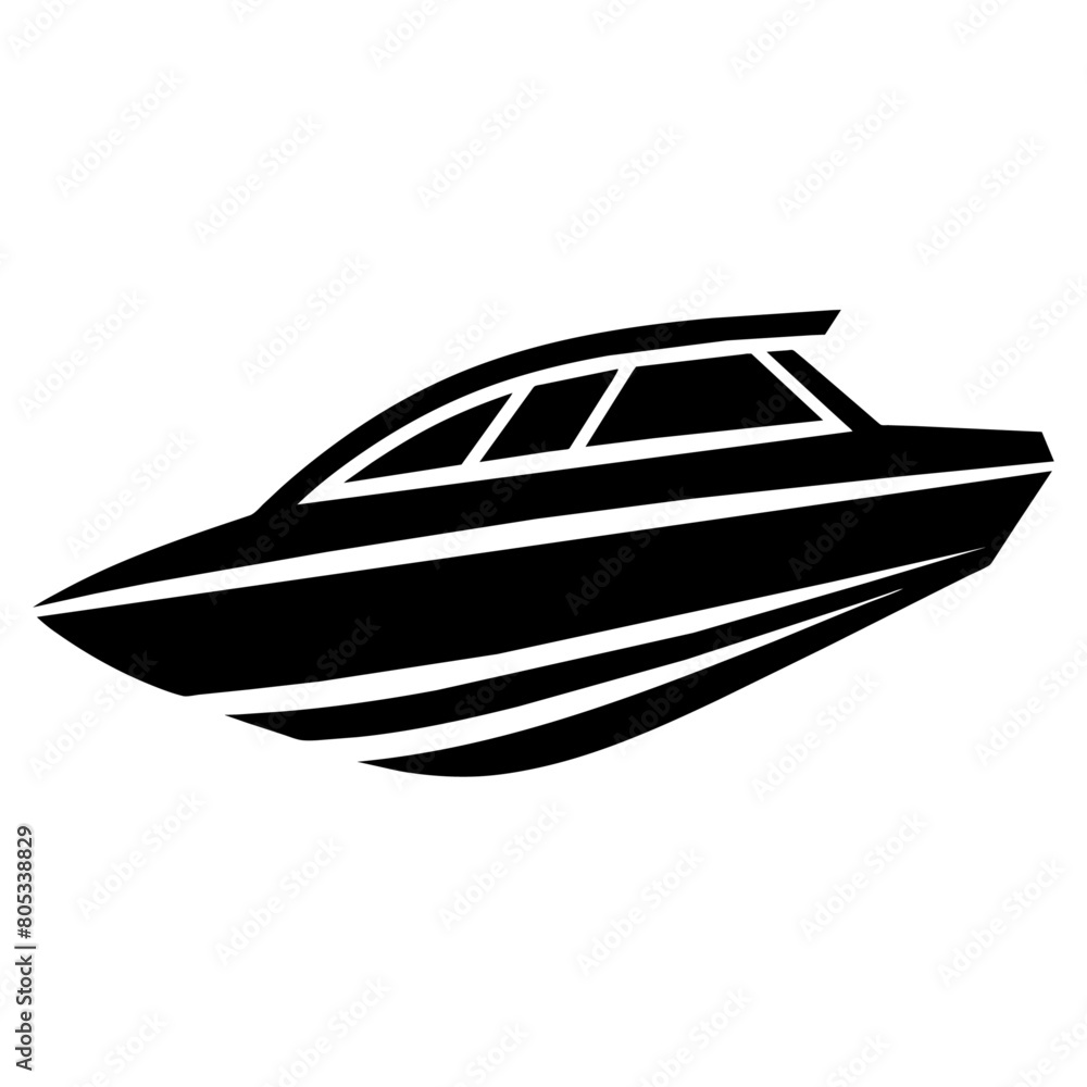 speed boat icon vector art illustration, solid white background (16) speed boat icon vector art illustration, solid white background (16)