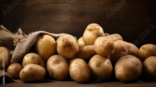 rustic background potato vegetable photo
