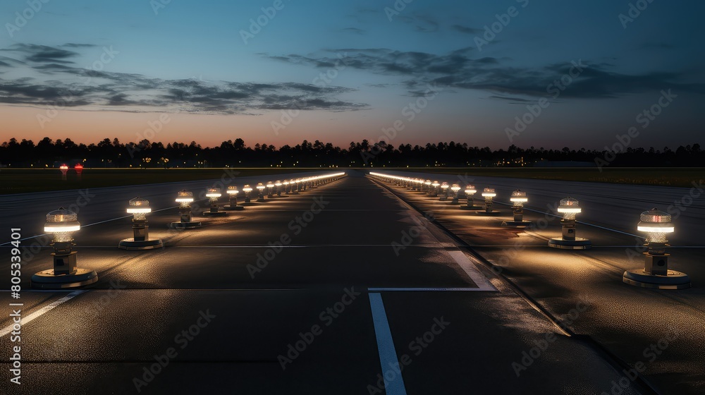 Fototapeta premium lights airfield lighting