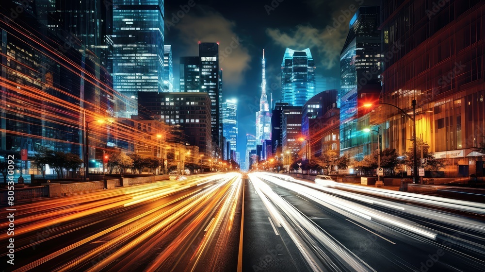 streaking light trails