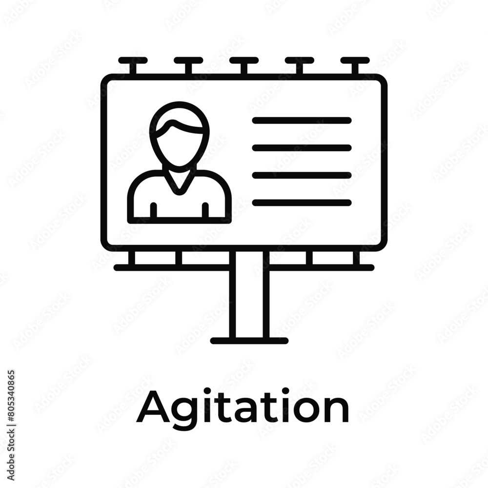 Get this amazing icon of election campaign, candidate poster, advertisement vector Get this amazing icon of election campaign, candidate poster, advertisement vector