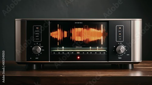 music waves on the radio