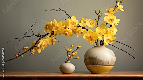 flower yellow orchid