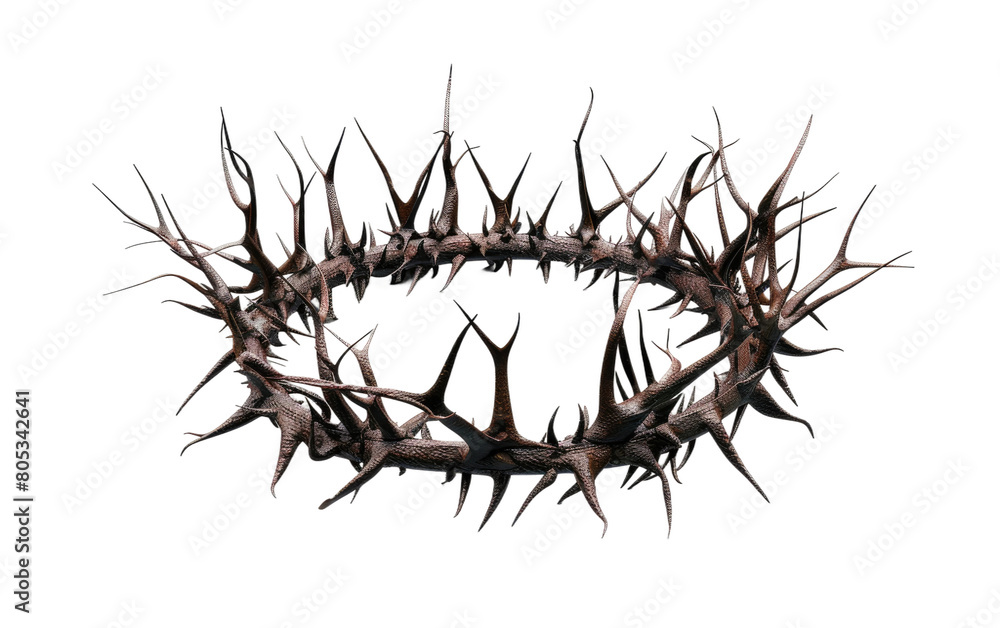 Crown of Thorns isolated on Transparent background.