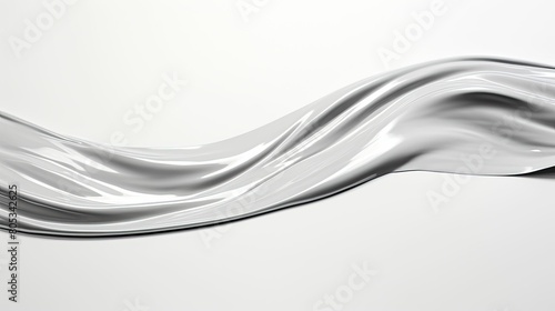 elegant silver paint stroke