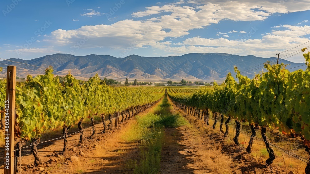 Naklejka premium s grapevine grape background Finally