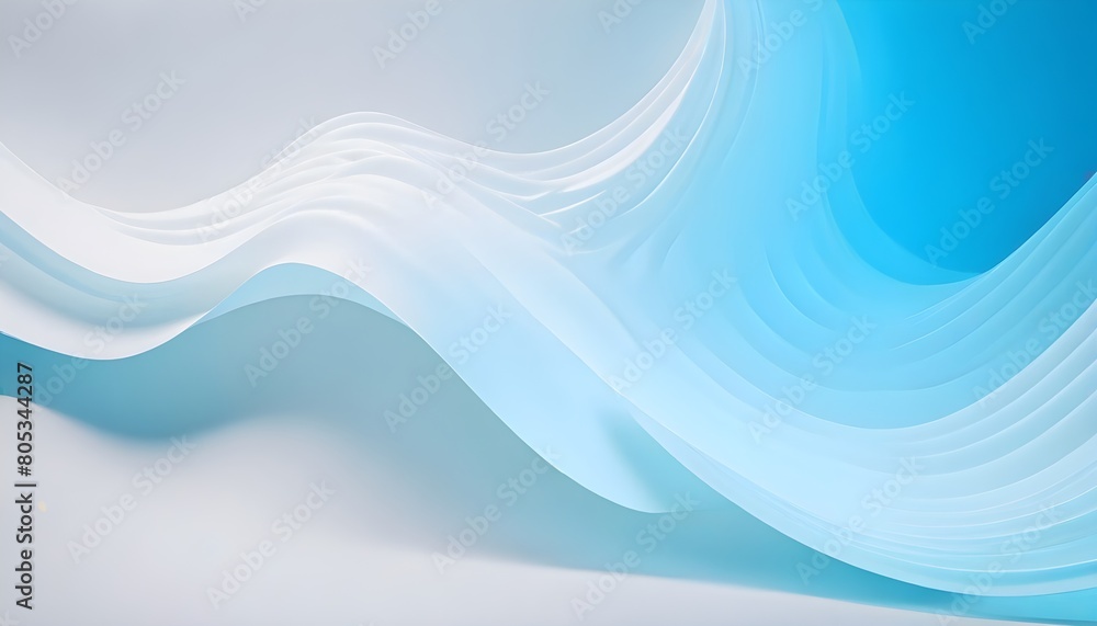 Fototapeta premium Abyss of Alabaster Background: Abstract White Wave Palette