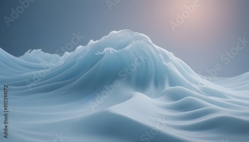 Illuminating Whiteness Background: Abstract White Wave Rhapsody