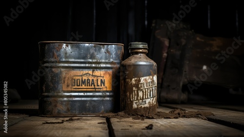 grime oil can photo